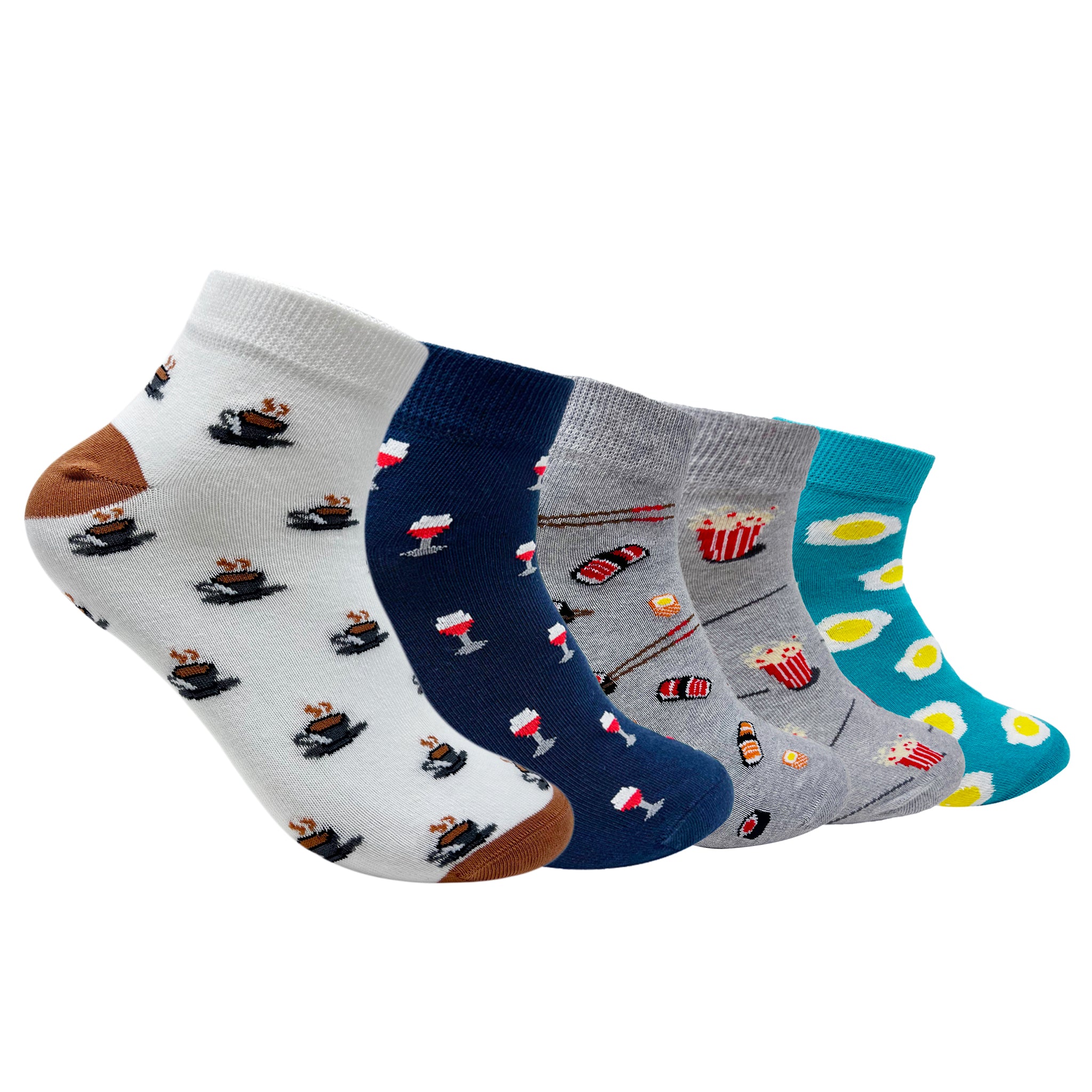 Sole Vibes Set-of-5 Ankle Socks for Men