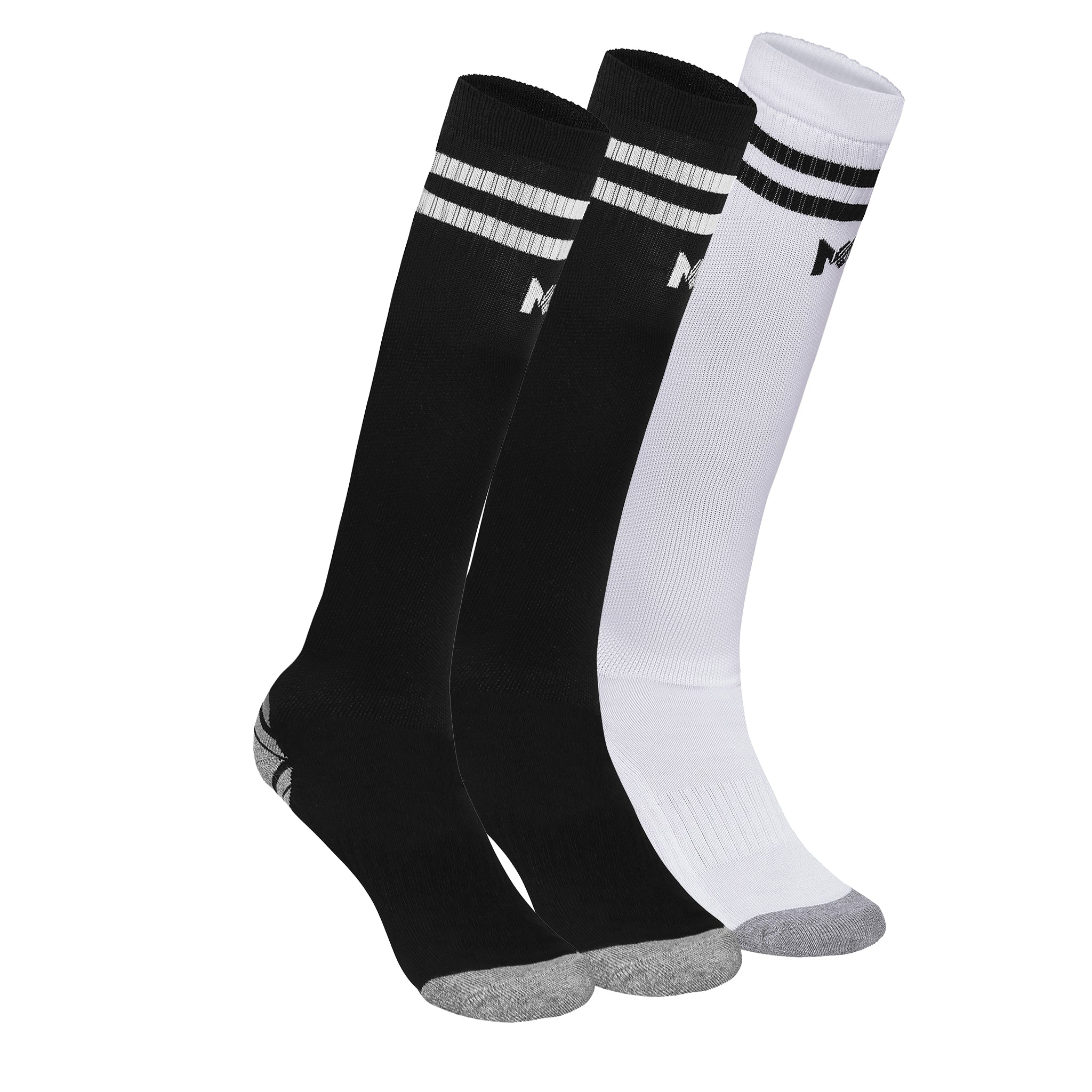 Kids Football Pack of 3 - (Black & White)