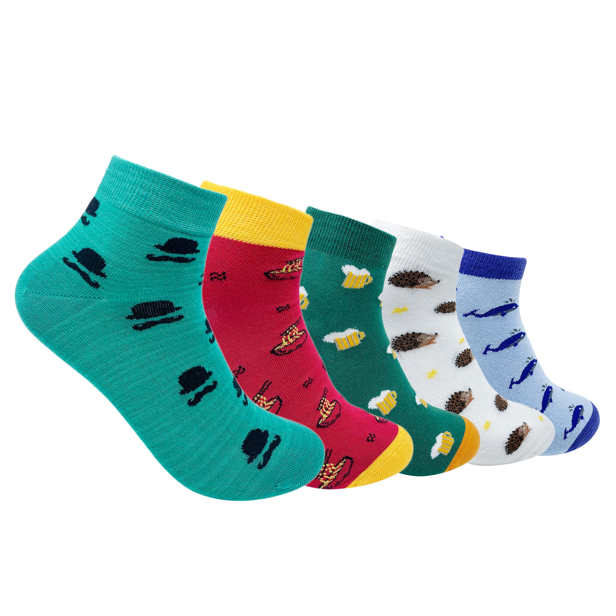 Joy Bundle Set-of-5 Ankle Socks for Men