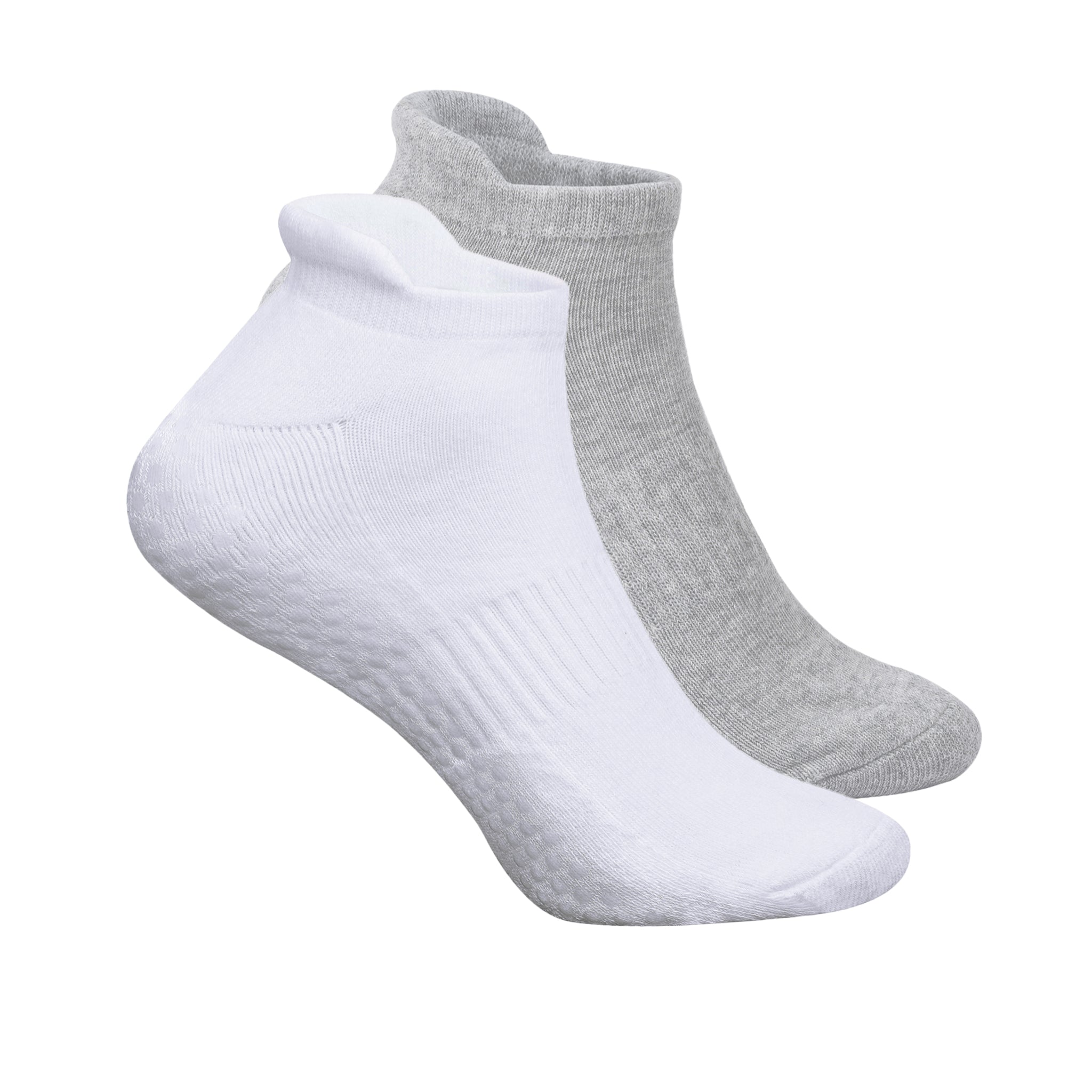 Men’s Ankle Length Performance Grip Socks - Set of 2