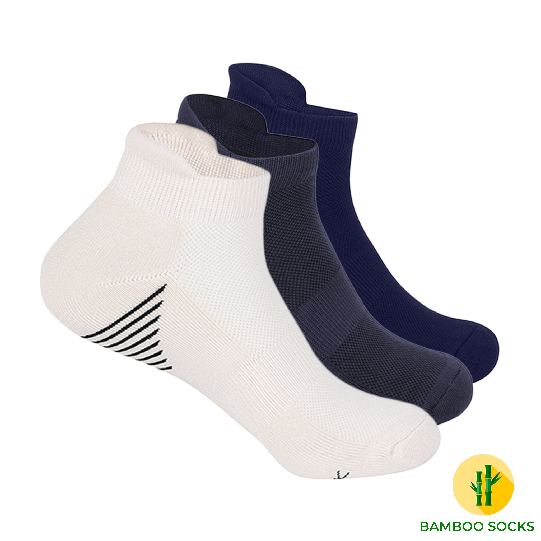 The Sports Edit Set of 3 Bamboo socks For Men
