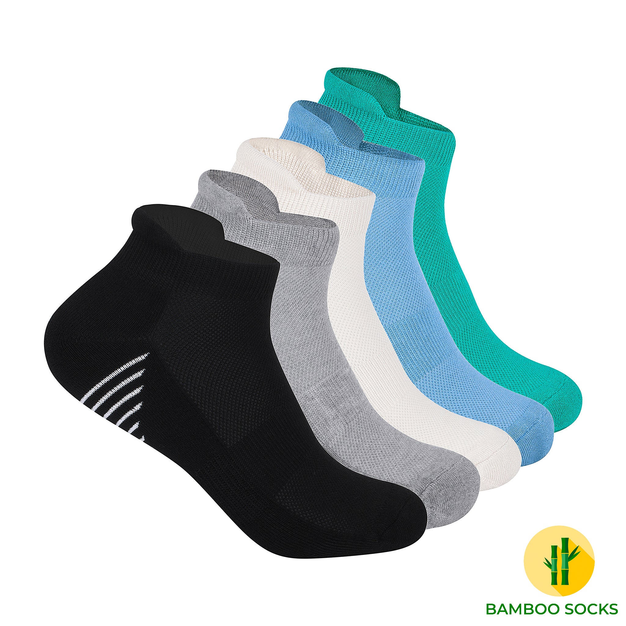 Gym Pro Set Of 5 Bamboo Socks For Men