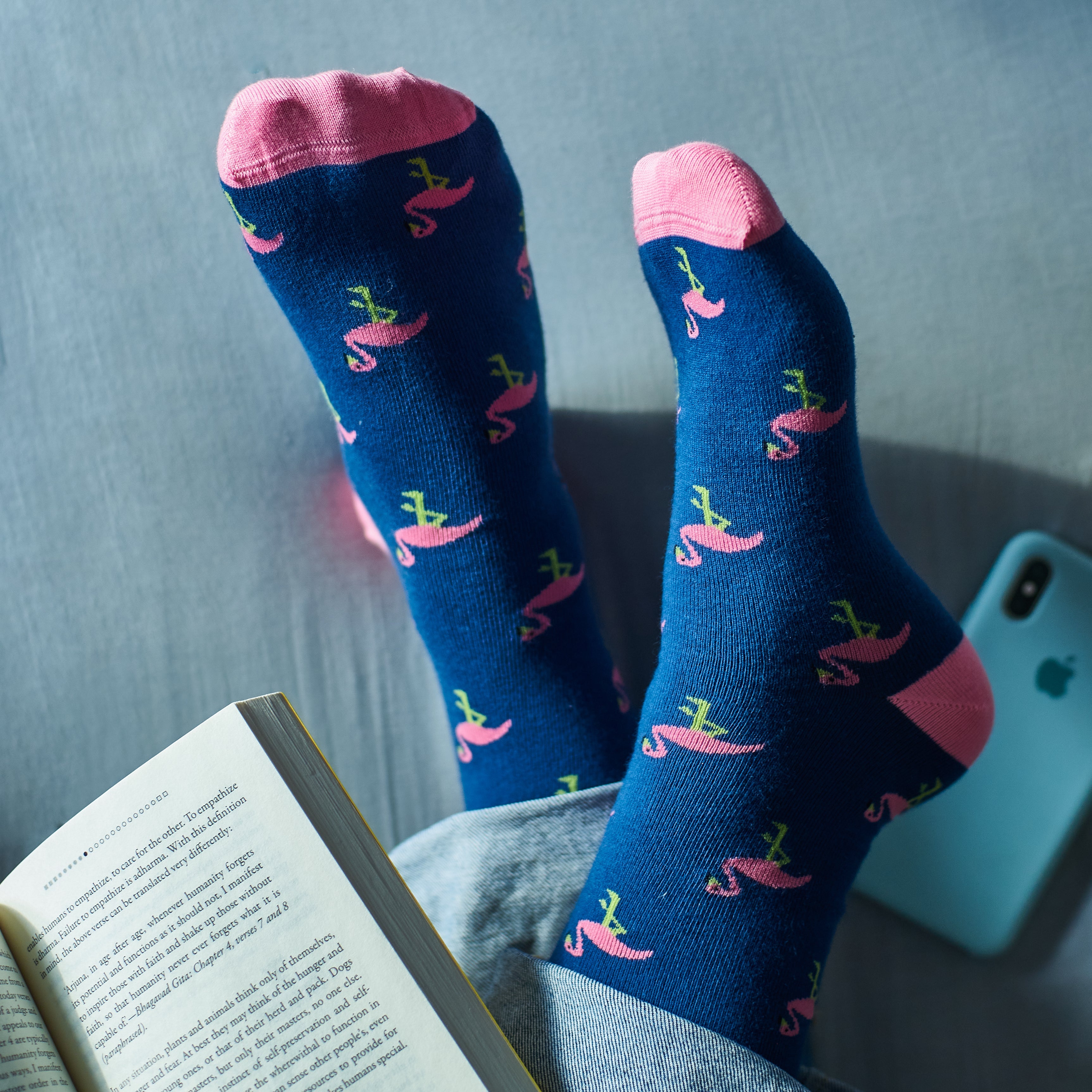 Flamingo Men's Crew Socks