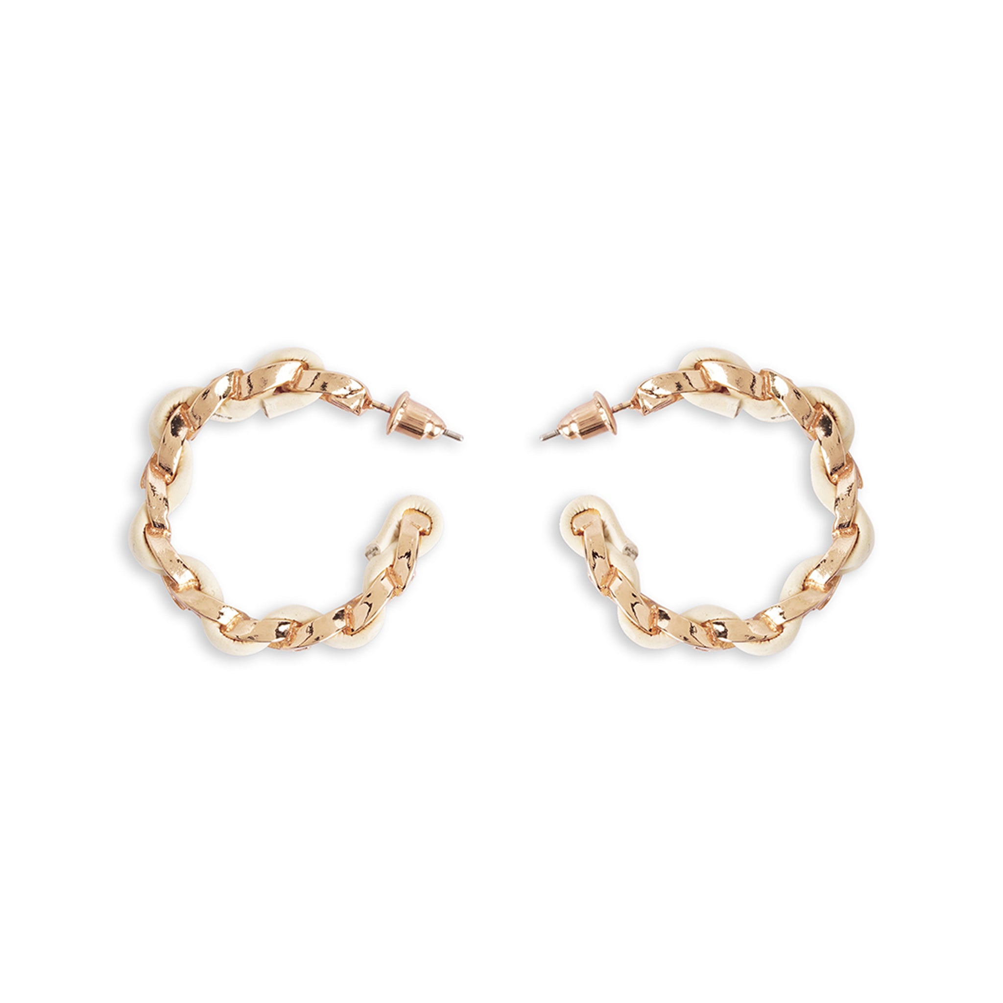 Ivory white Hoops