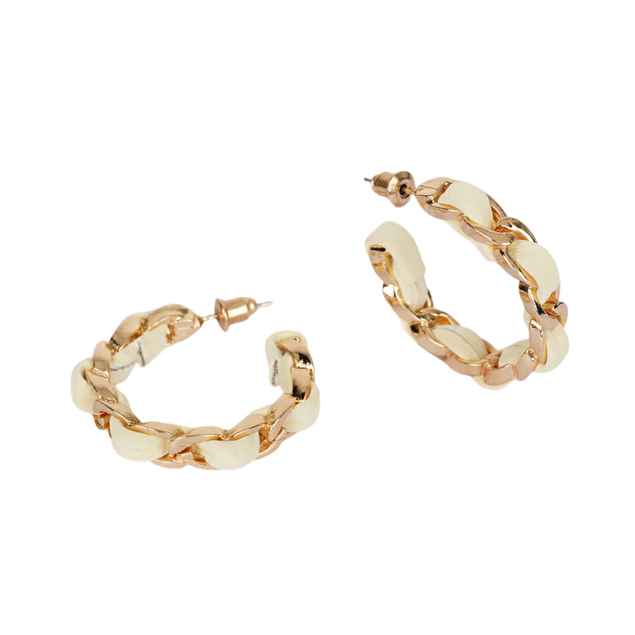 Ivory white Hoops