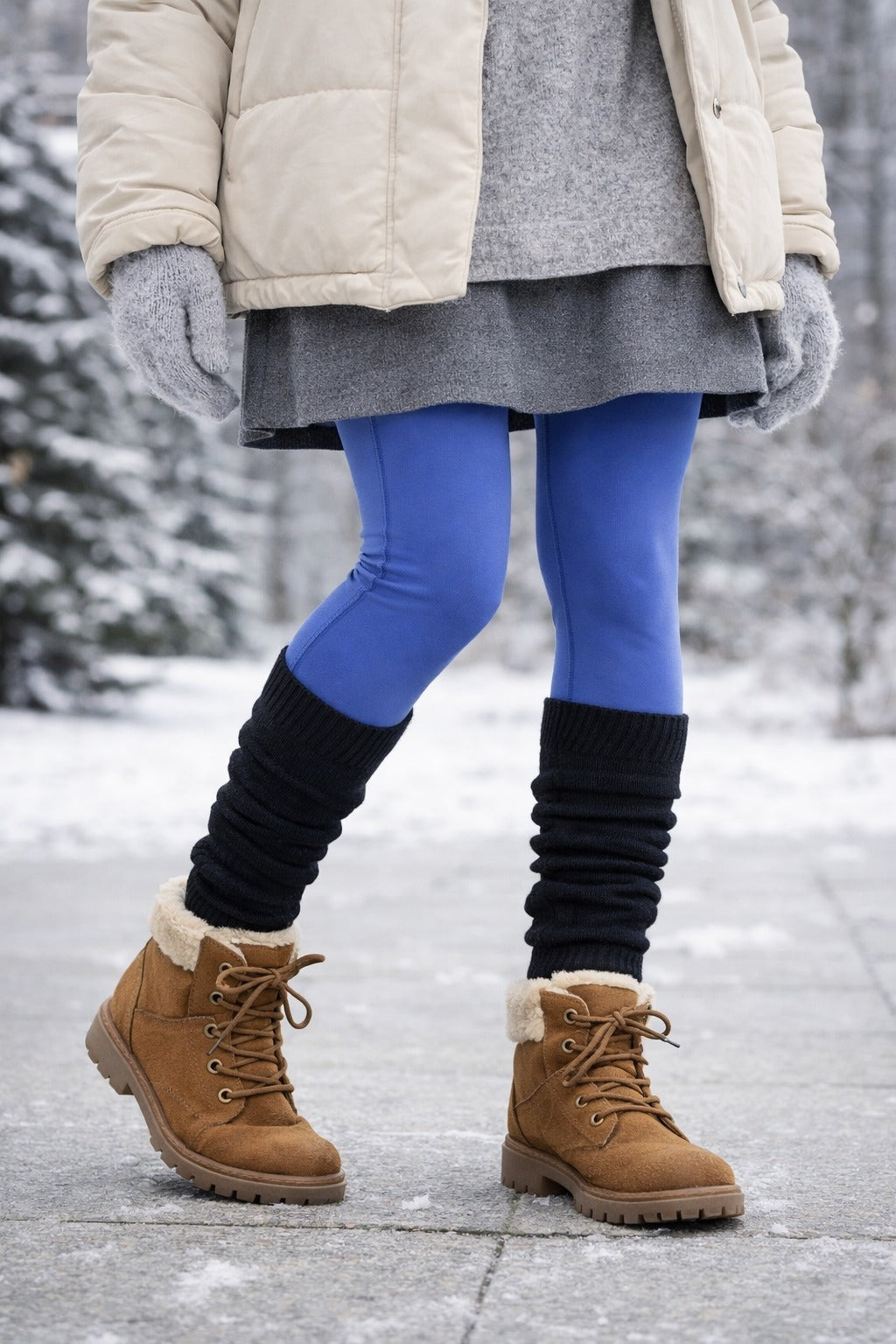 Women's Scrunch / Slouch Socks – Set Of 3 (Purple, Black, Orange)