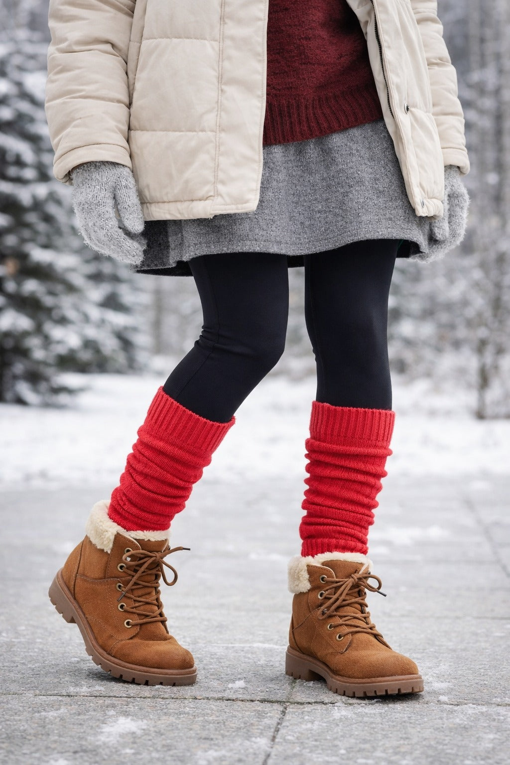 Women's Scrunch / Slouch Socks – Set Of 3 (Purple, Black, Orange)