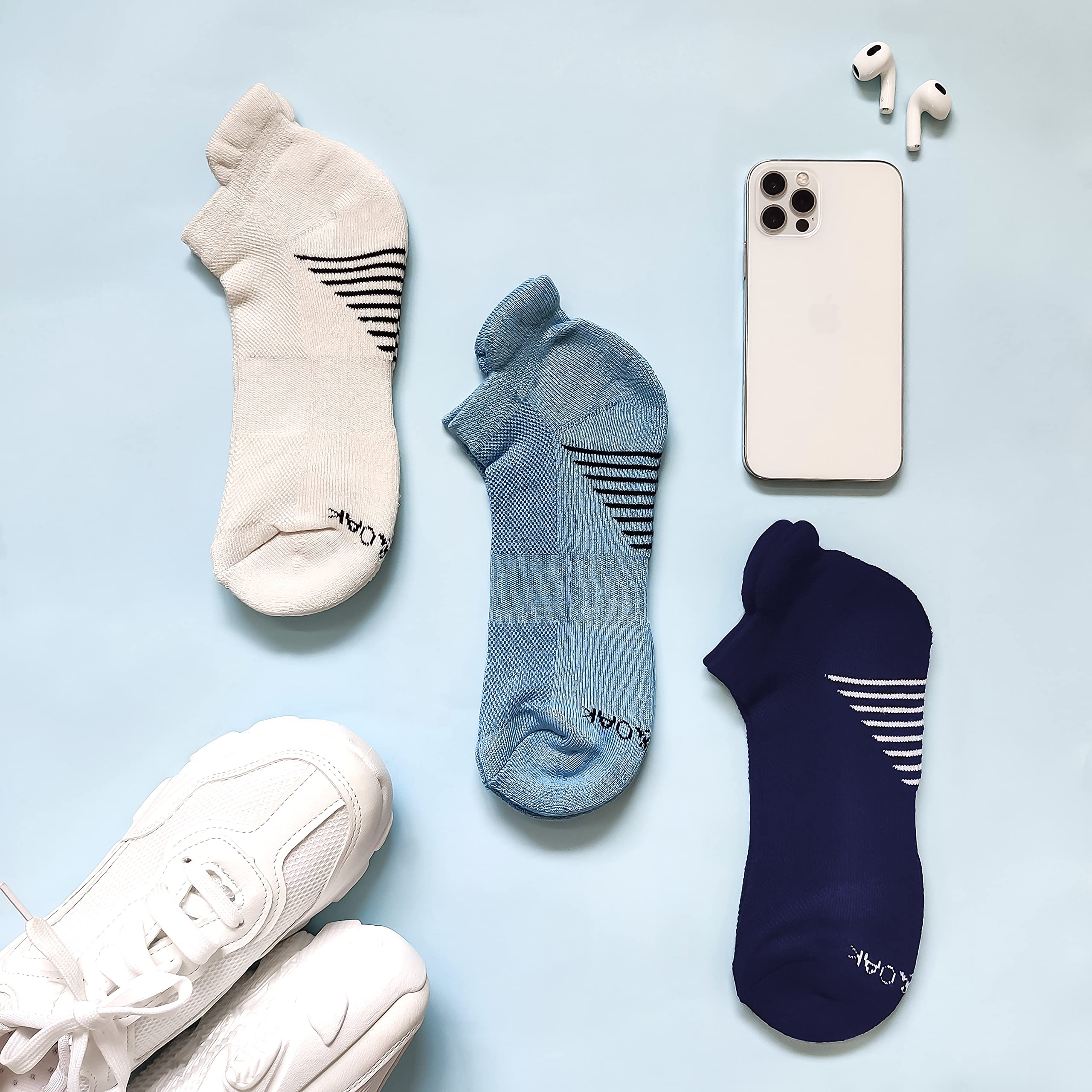 Hit the Gym Set of 3 Bamboo Socks For Men
