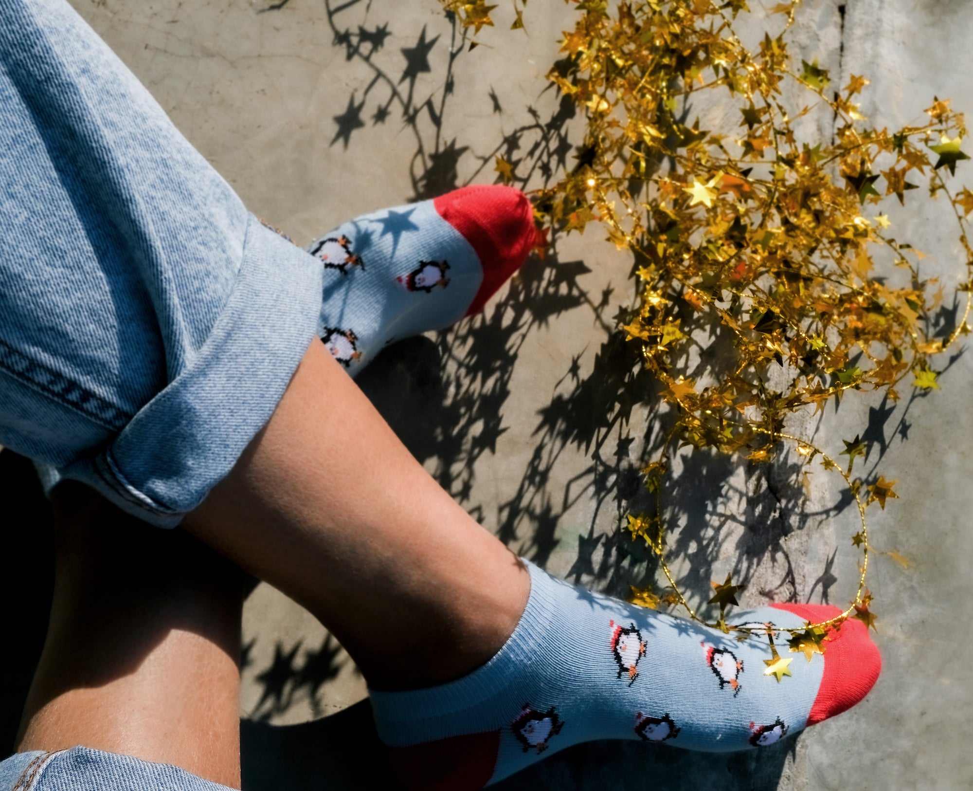 Santa In Town Set-of-3 Ankle Socks for Women