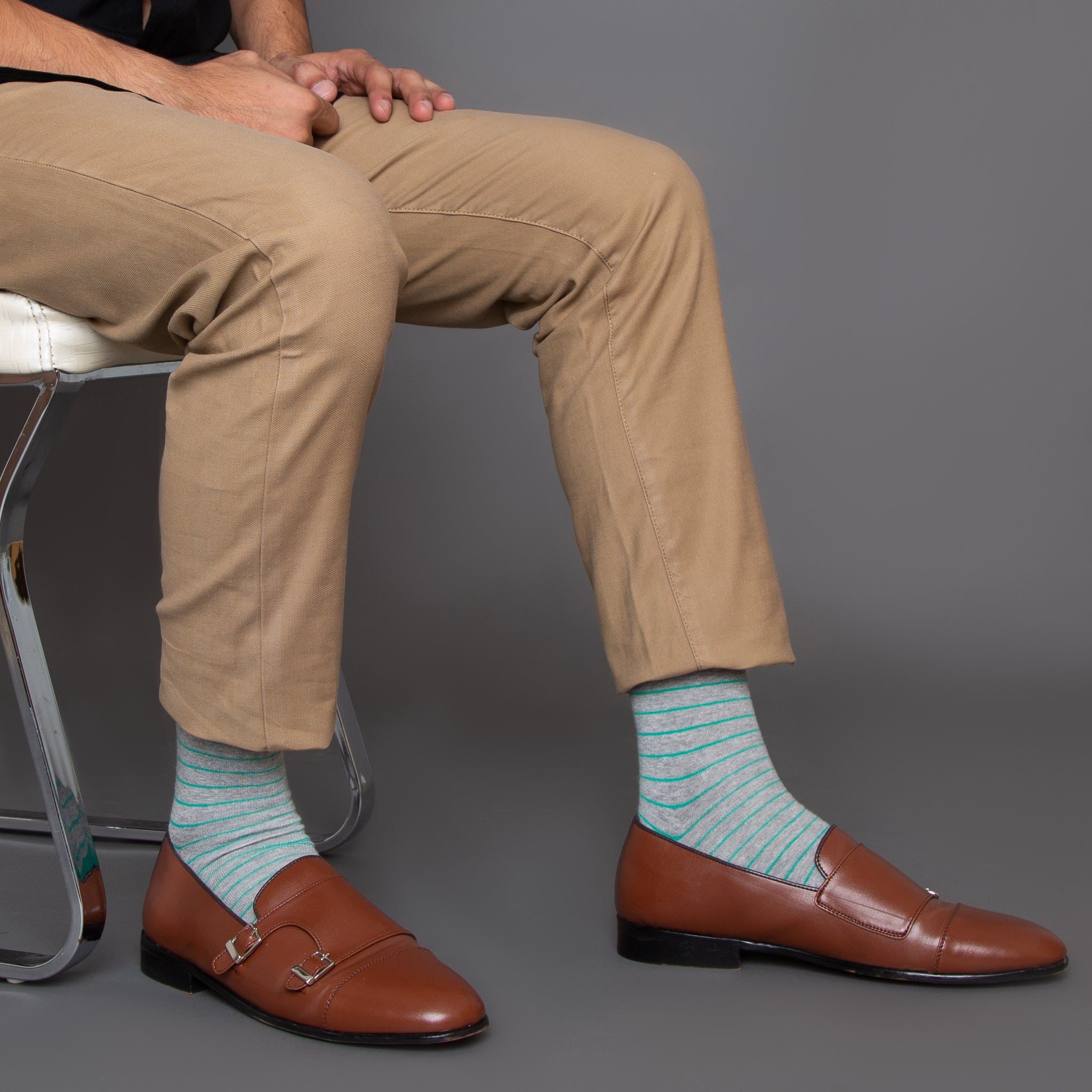 GREEN STRIPES - Mint & Oak