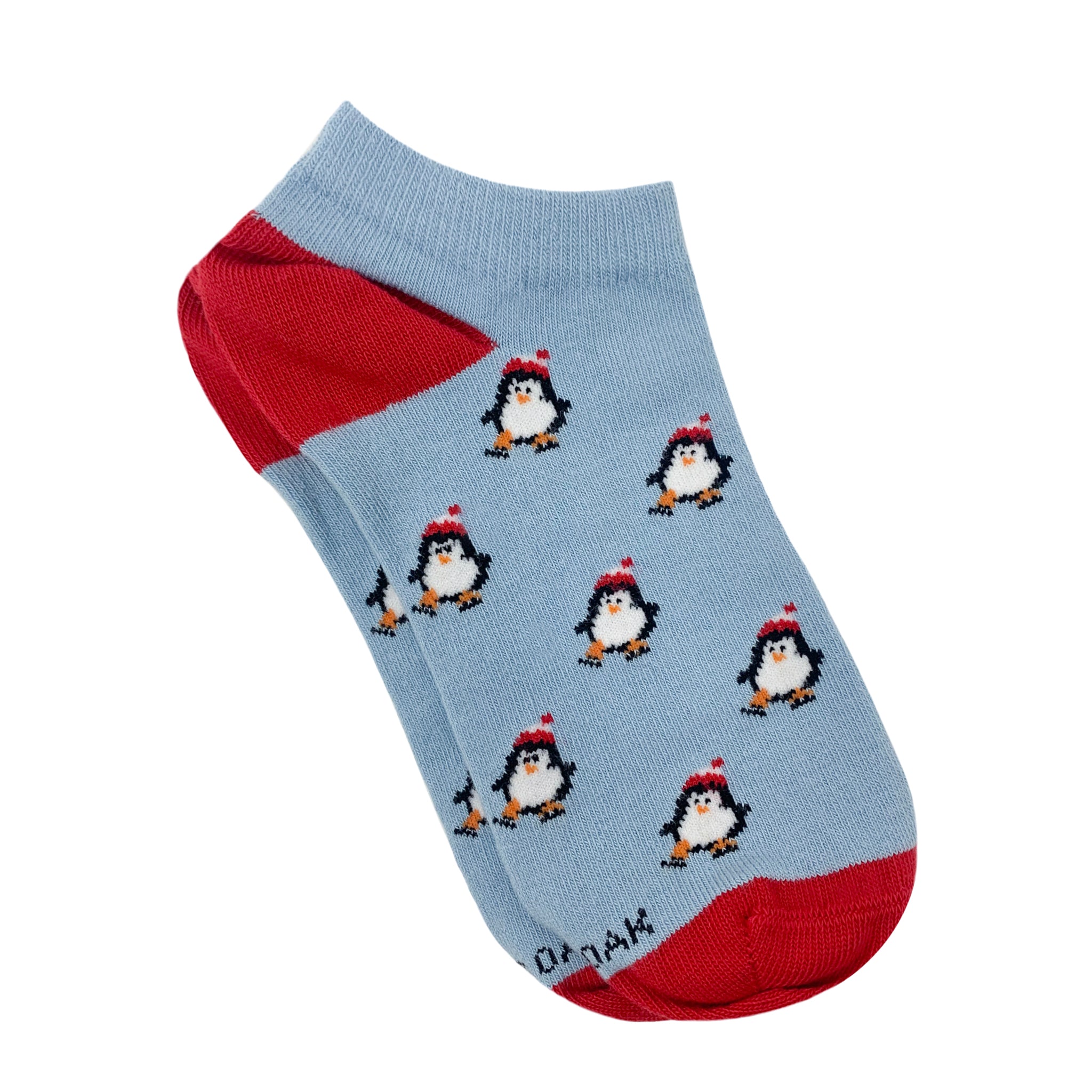 Penguin Snuggles Ankle Socks for Women