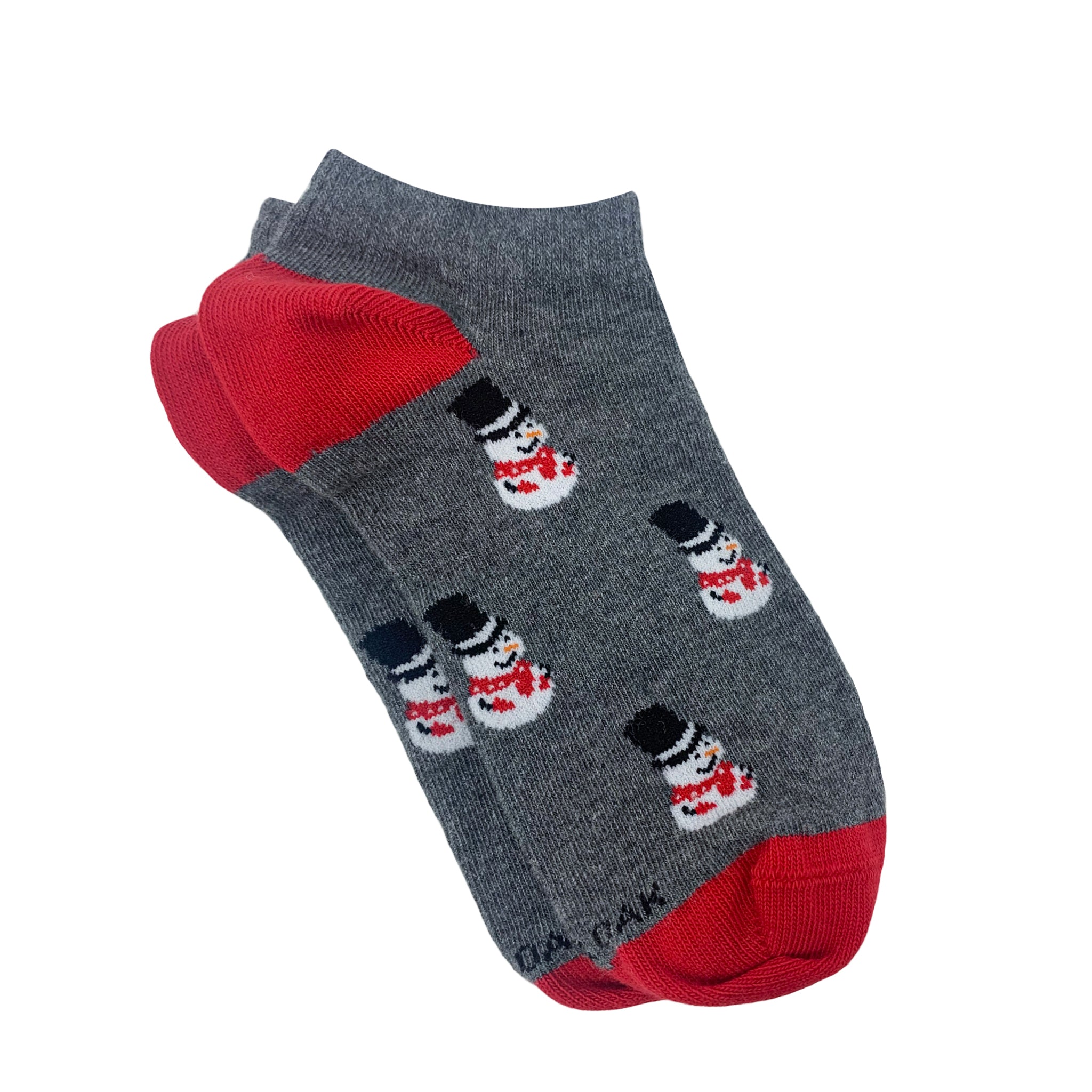 Roly Poly Snowman Ankle Socks for Women