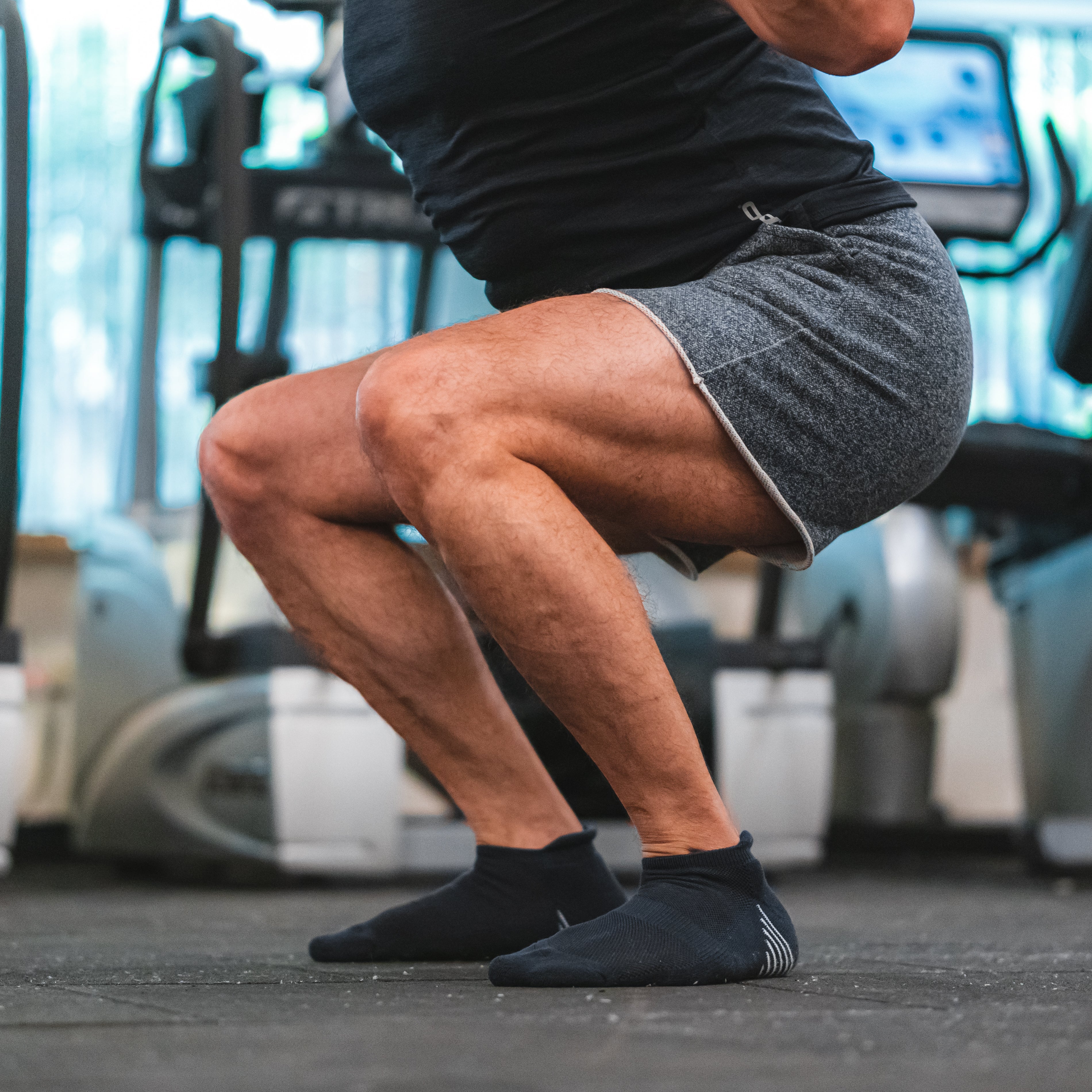 Dark Grey Bamboo Sports Socks For Men