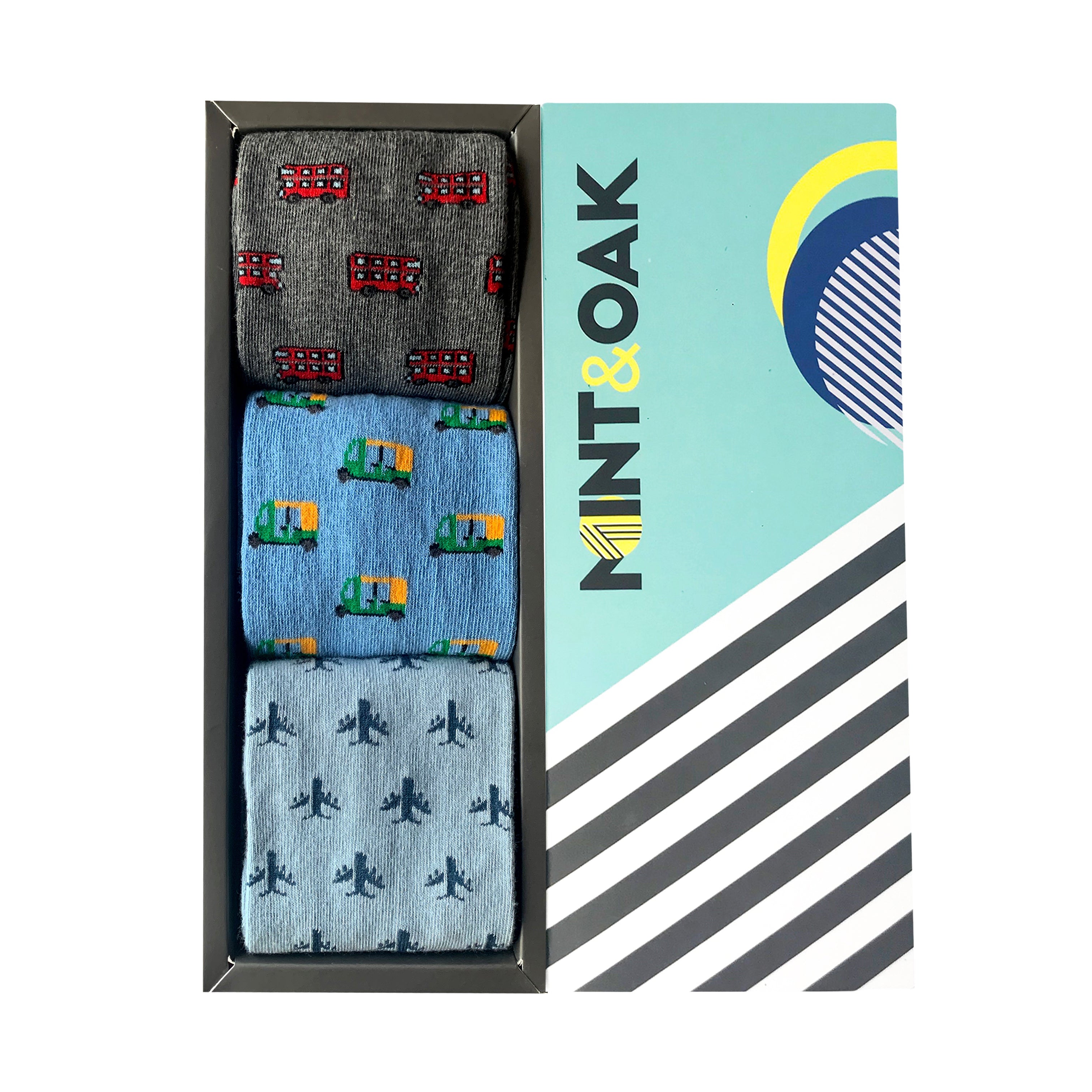 Gift Box of 3 - On The Move - Mint & Oak