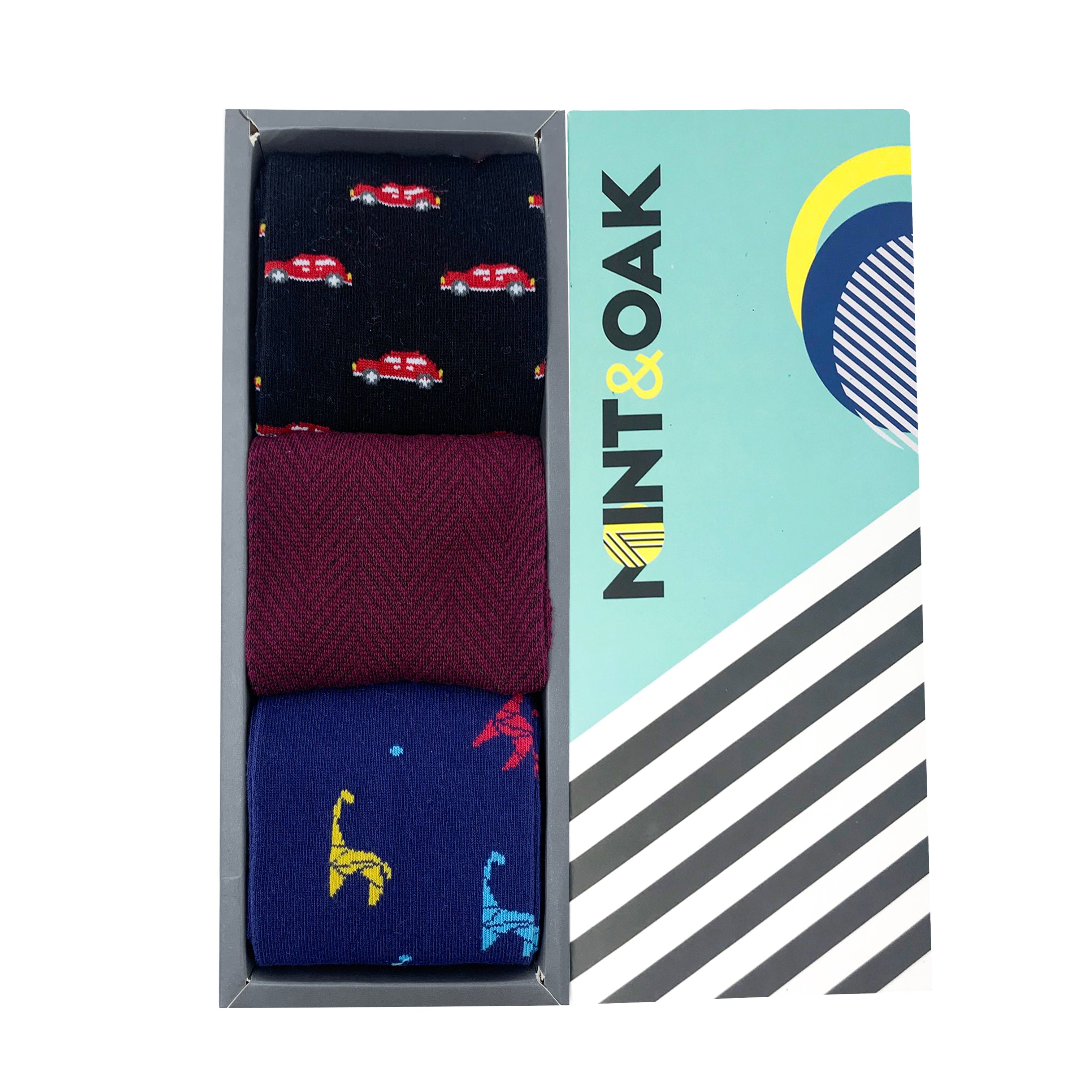 Slip into Style Set-of-3 Crew Socks for Men
