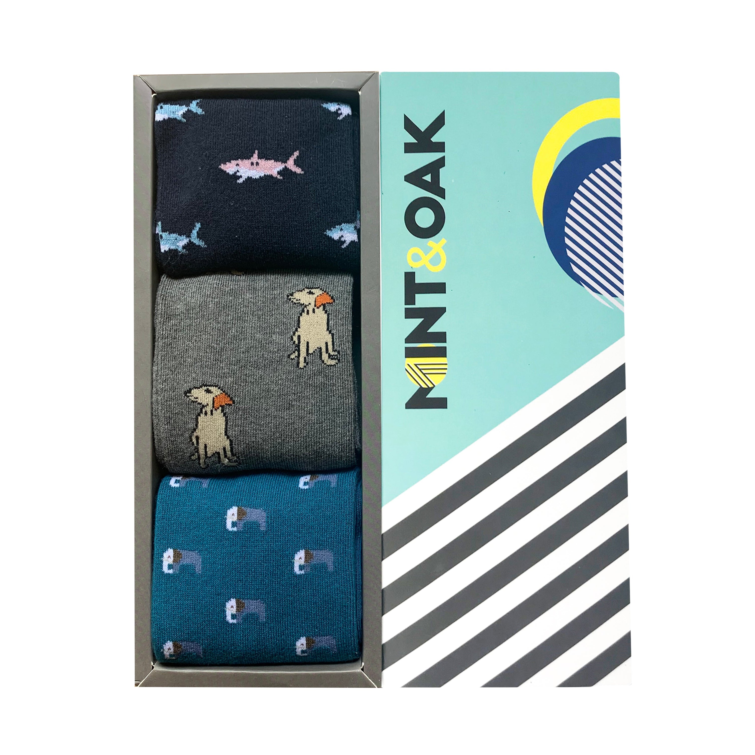 Gift Box of 3 - Dog - Mint & Oak