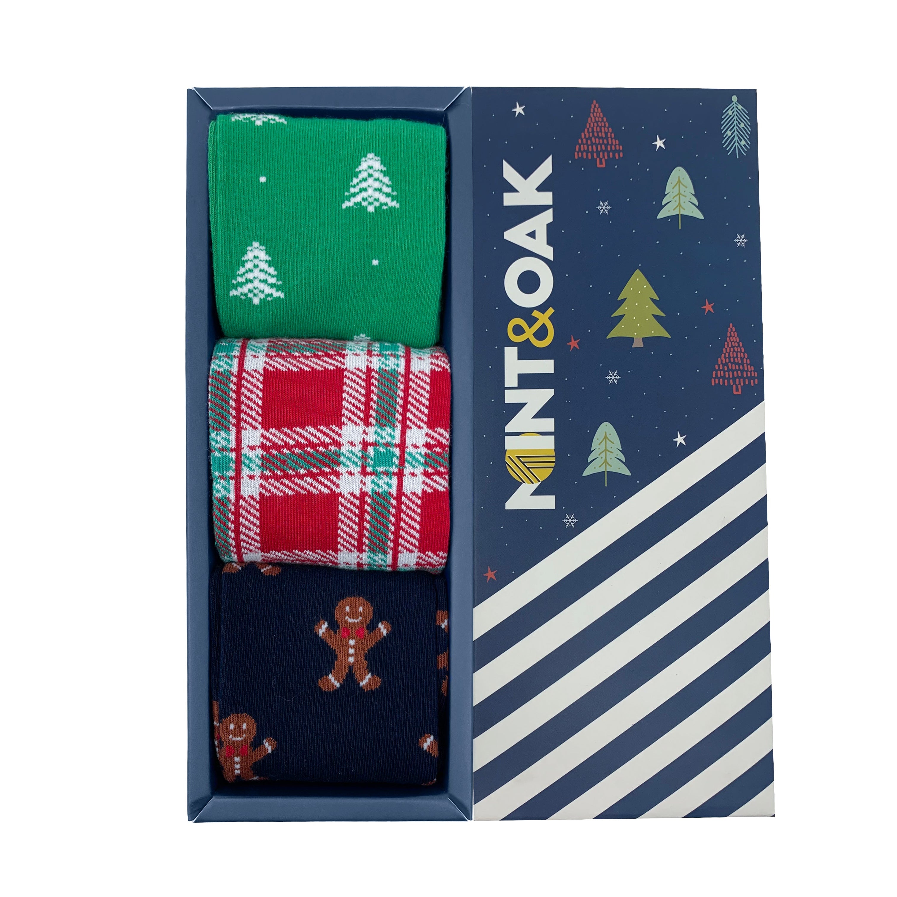 Magical Christmas Set-of-3 Crew Socks for Men