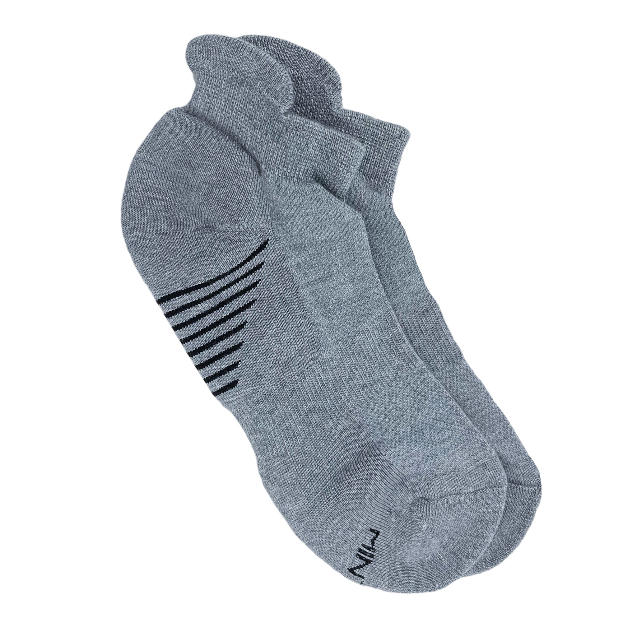 Grey Bamboo Sports Socks For Men