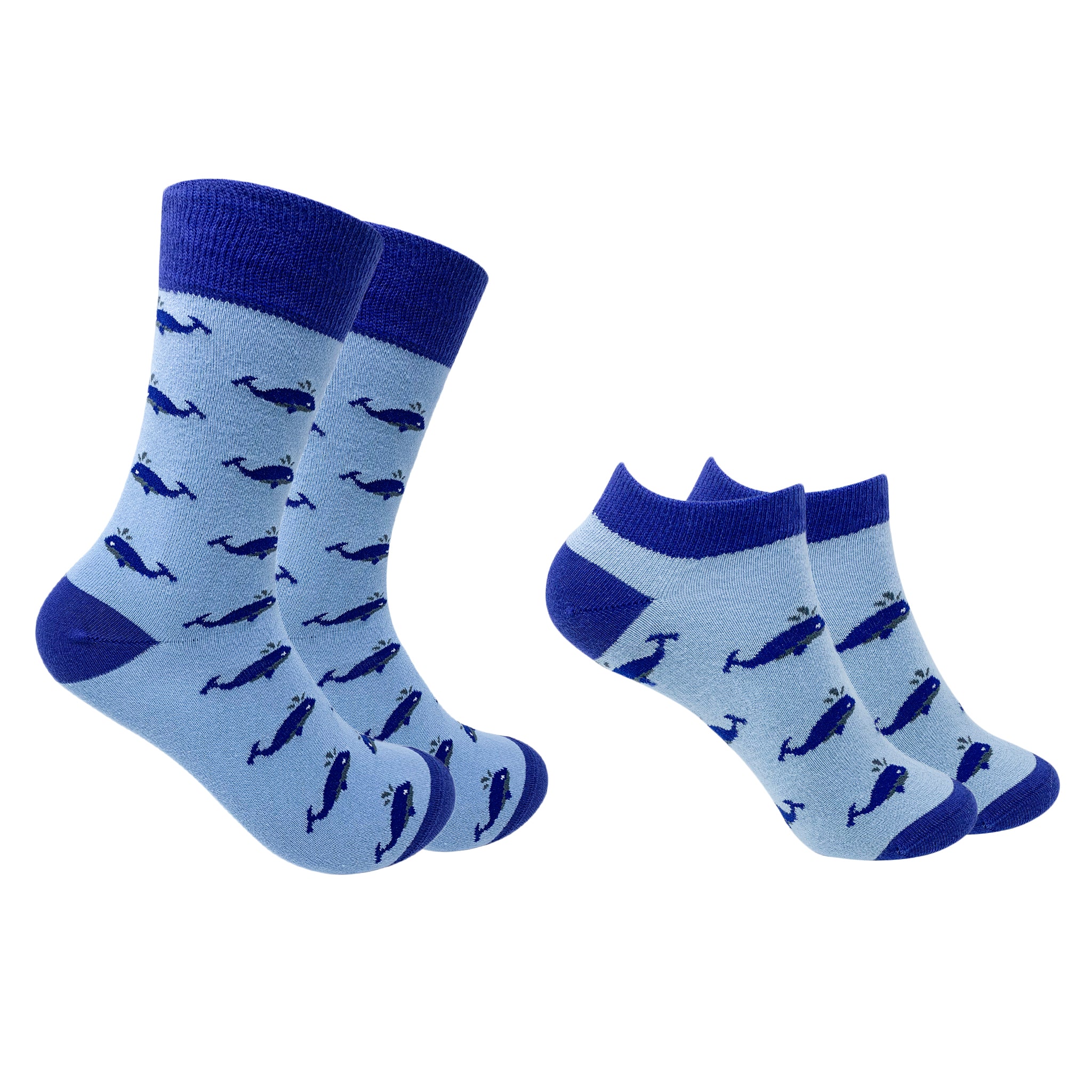 Oh Whale Men & Women Matching Socks