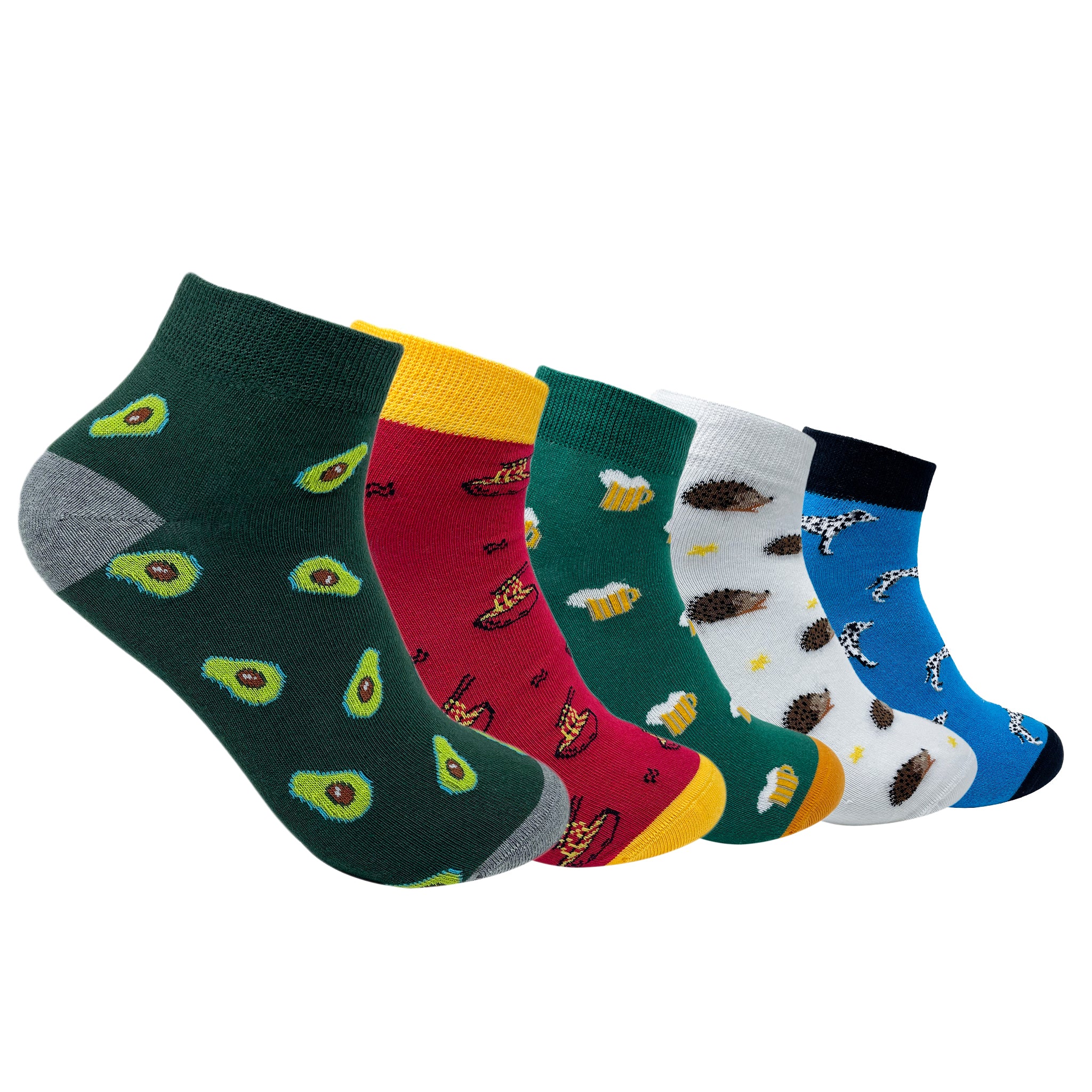 Mix It Up Set-of-5 Ankle Socks for Men