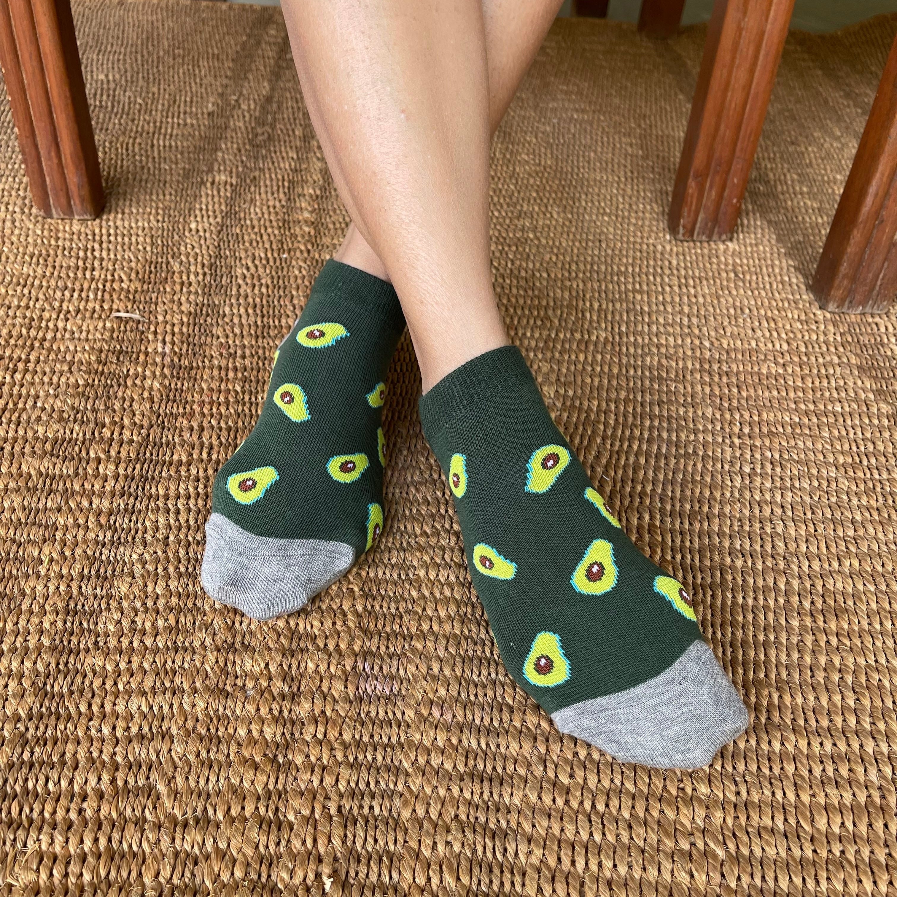 Avocado on Toes Ankle Socks for Women
