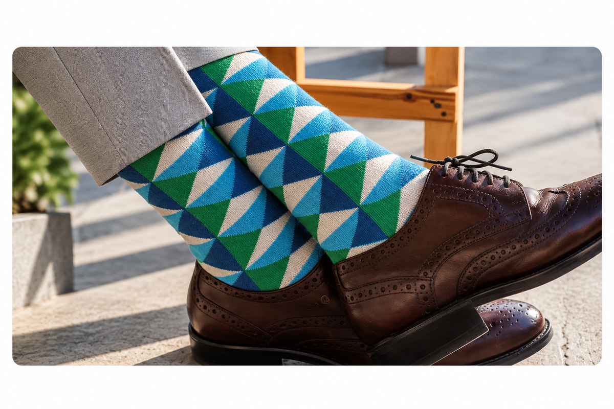 Stripes, Polka, Dot socks for men