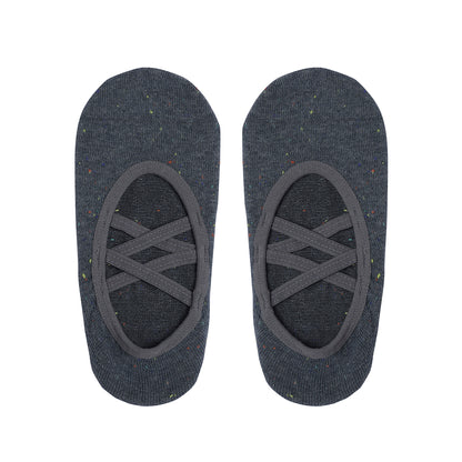 Double Criss Cross Yoga and Pilates Non-Slip Socks for Women - Grey