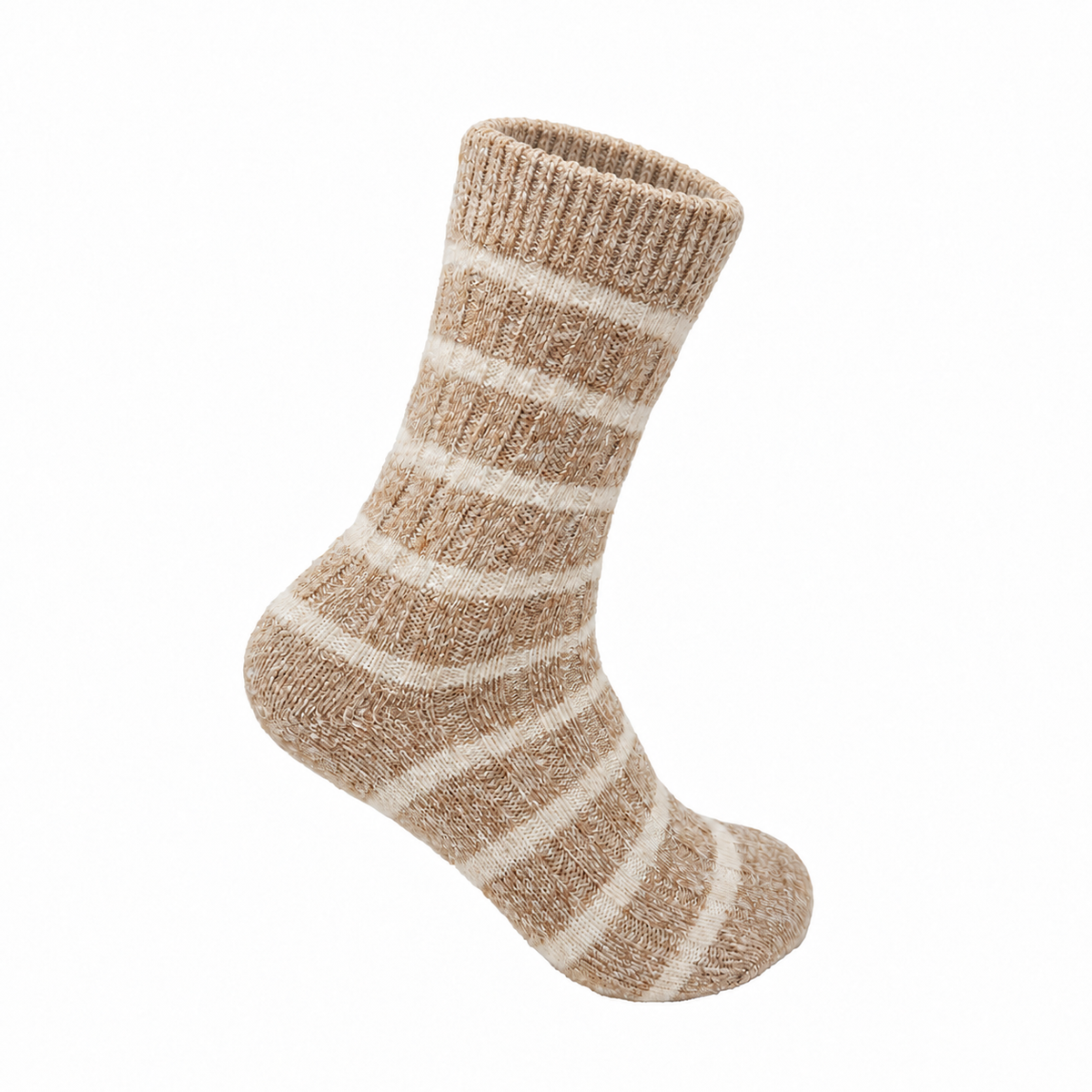 Men’s Thermal Crew Socks - Light Brown