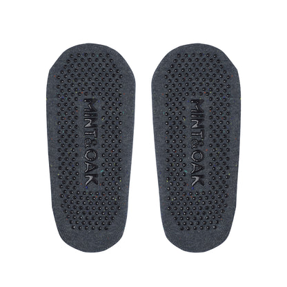 Double Criss Cross Yoga and Pilates Non-Slip Socks for Women - Grey