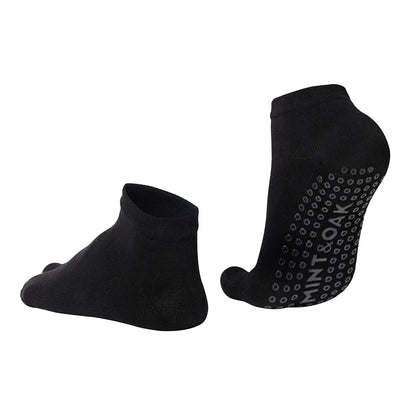 Pilates - Unisex Two-Toe Grip Socks – Anti-Slip Socks for Yoga, Pilates - Black