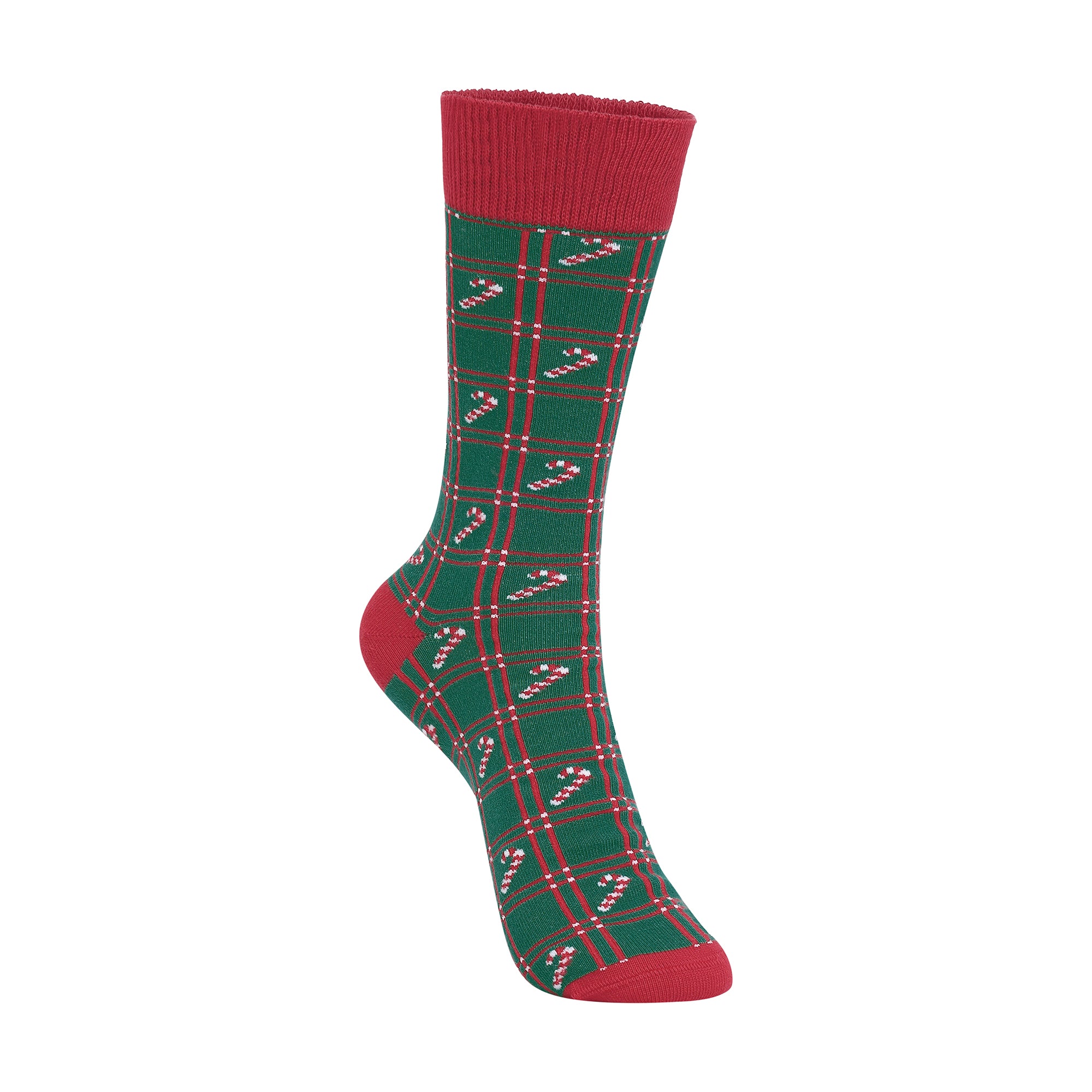 Plaid Canes Men's Crew Socks