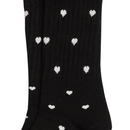 Women's Premium Wool blend Crew Socks - Black