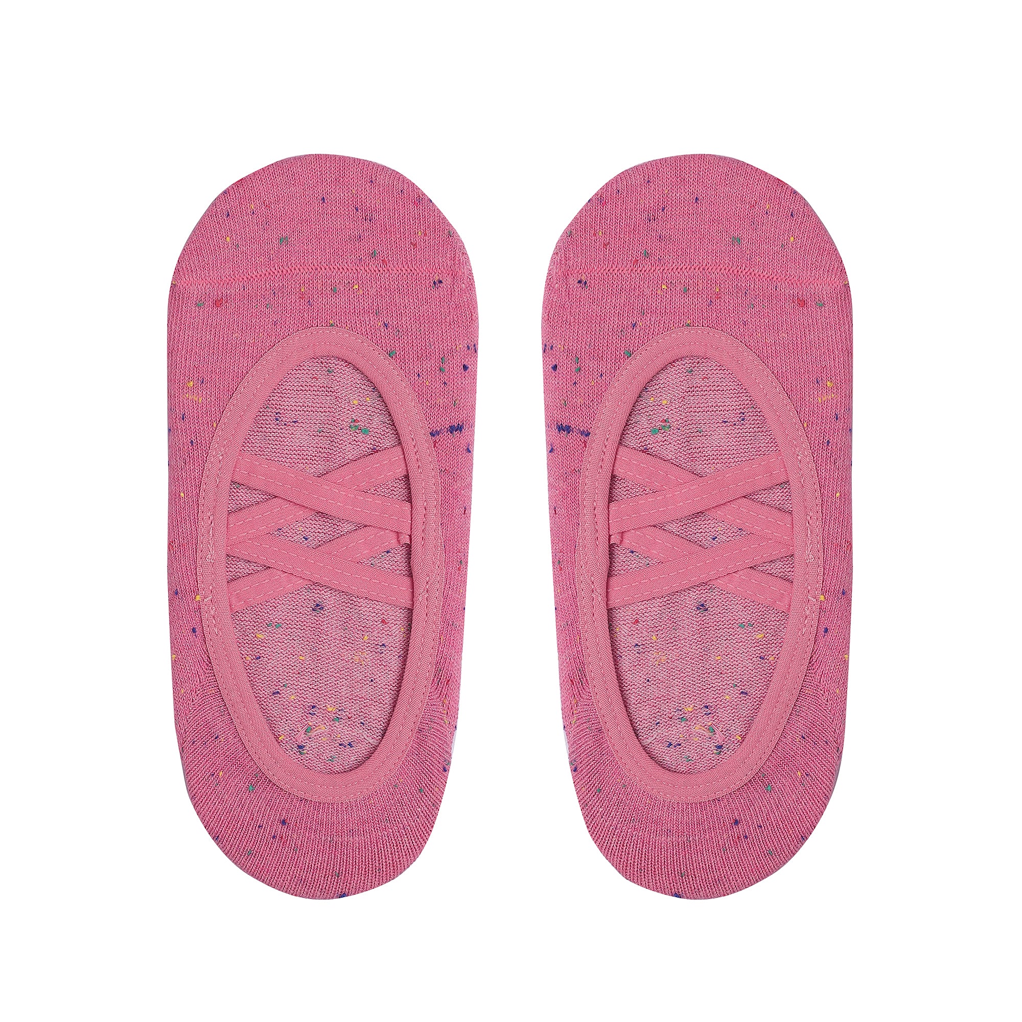 Double Criss Cross Yoga and Pilates Non-Slip Socks for Women - Dark Pink
