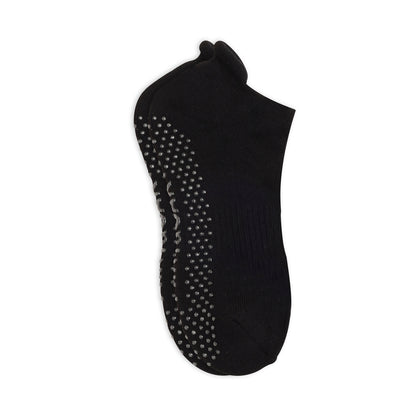 Men’s Ankle Length Performance Grip Socks – Black