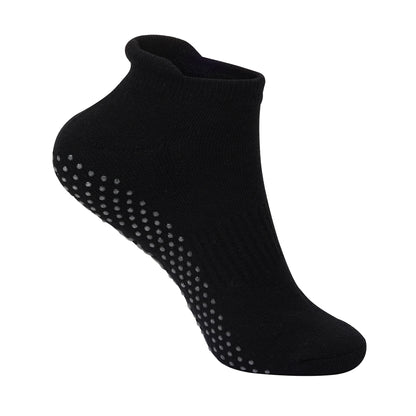 Men’s Ankle Length Performance Grip Socks – Black