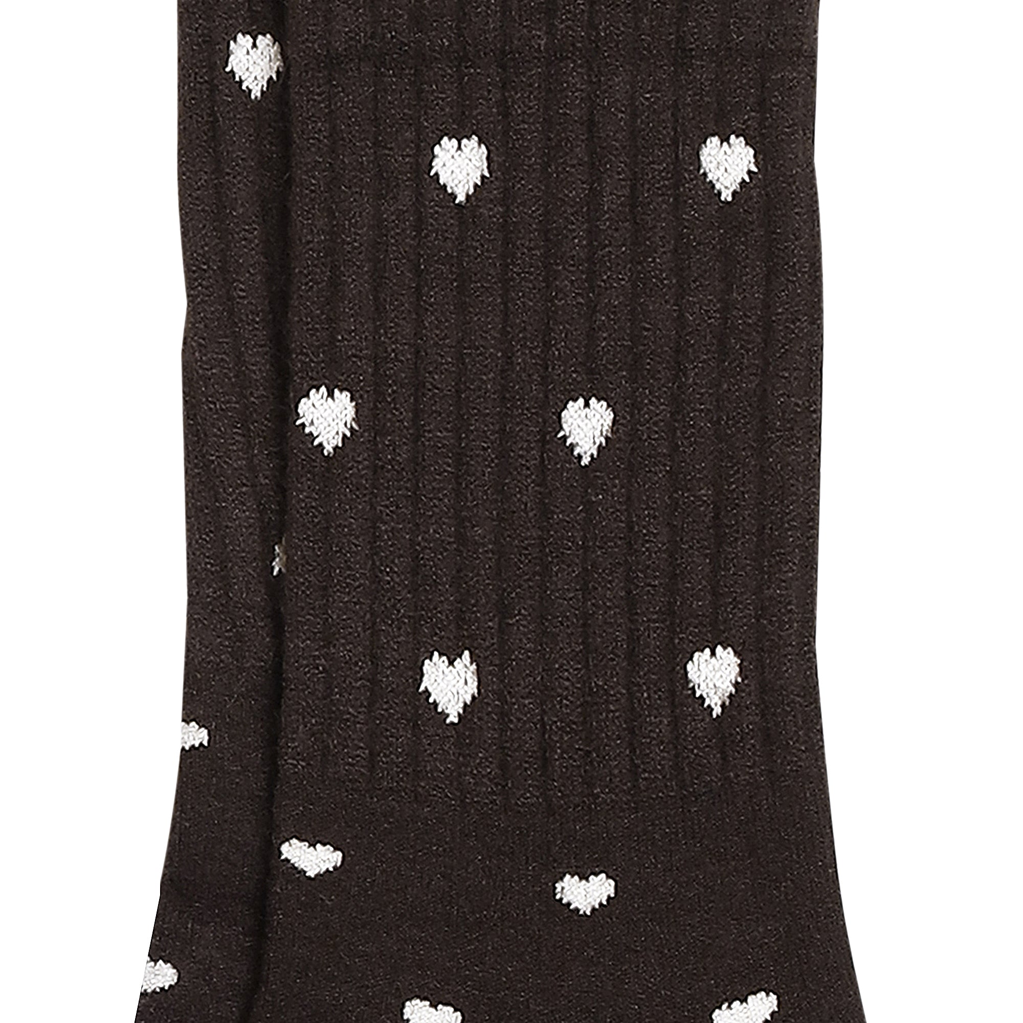 Women's Premium Wool blend Crew Socks - Dark brown