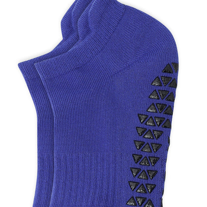 Navy Blue Unisex Ankle Sports Grip Socks