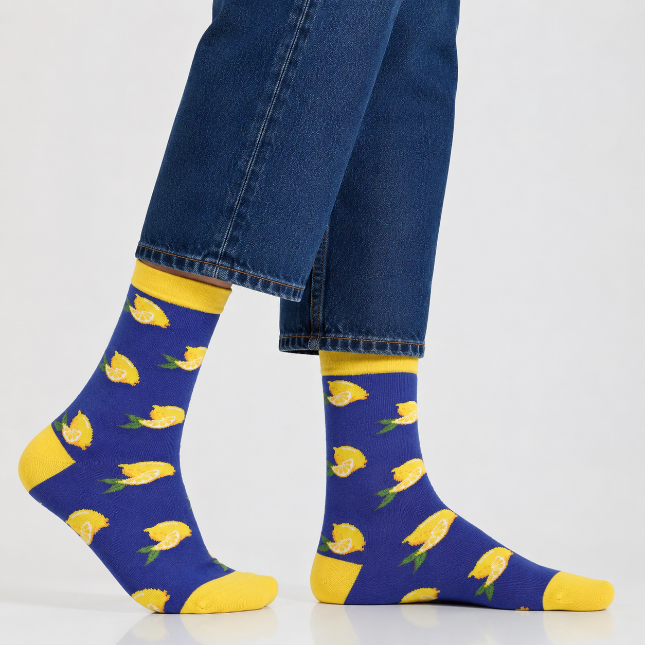Lemon Zest Men's Crew Socks