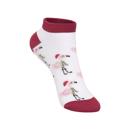 Christmas Flamingos Socks For Women