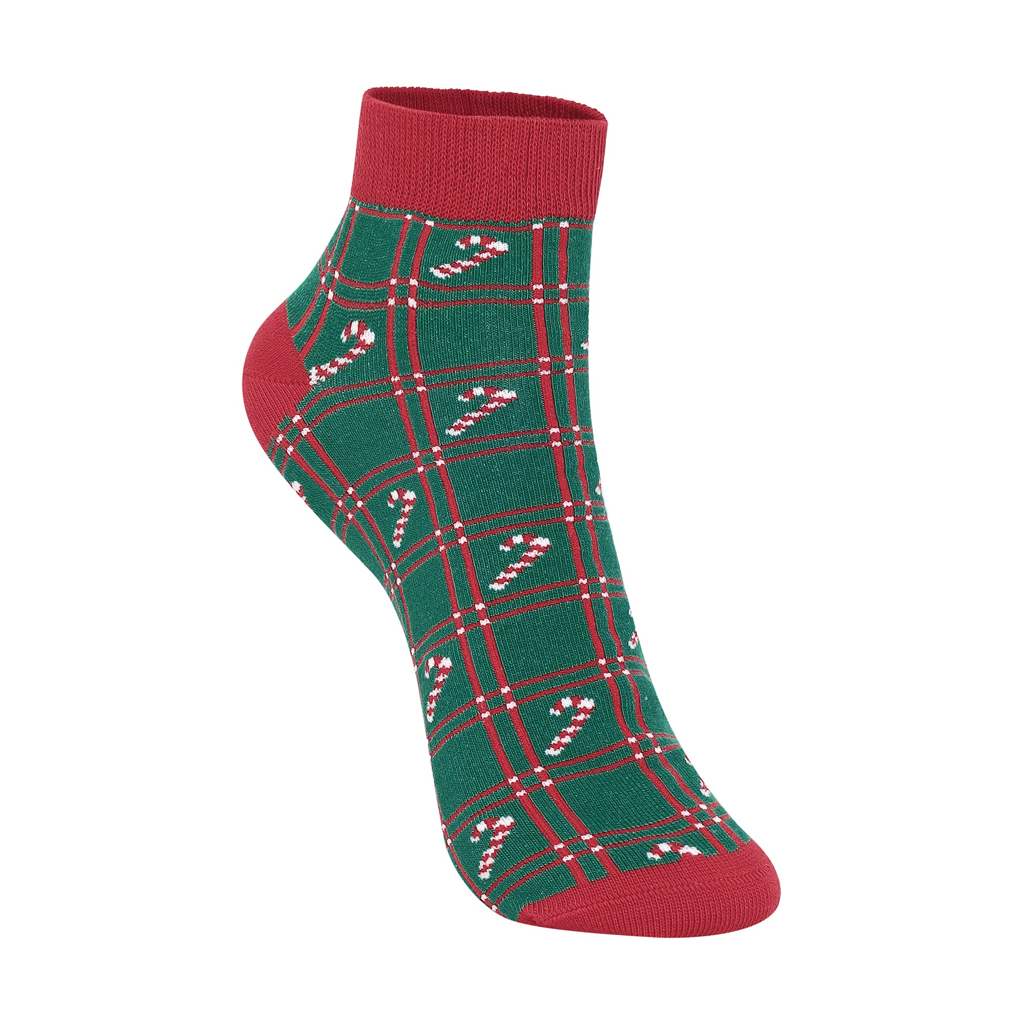 Plaid Canes Men's Ankle Socks