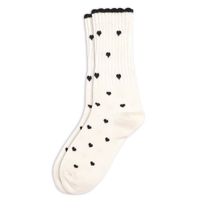 Women's Premium Wool blend Crew Socks - Off White