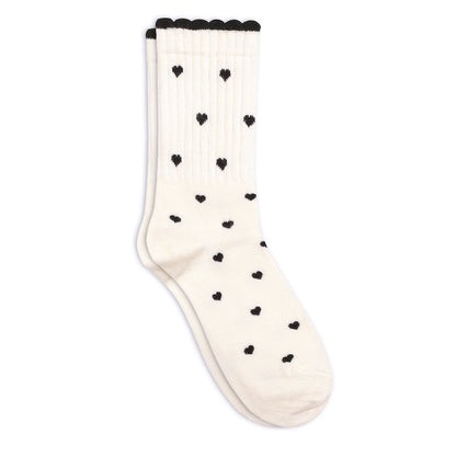 Women's Premium Wool blend Crew Socks - Off White
