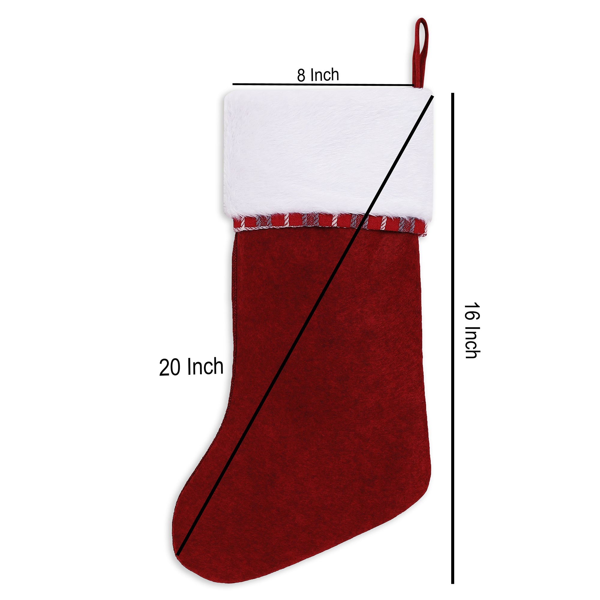 Red Snowman Stocking