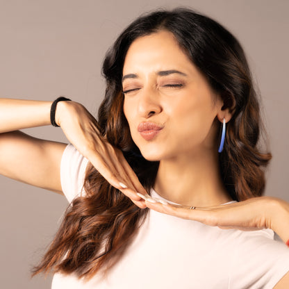 Moonlight blue hoops