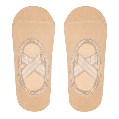 Yoga and Pilates Non-Slip Socks for Women - Beige