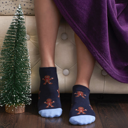 Sleigh Ride Trio Set-of-5 Ankle Socks for Women