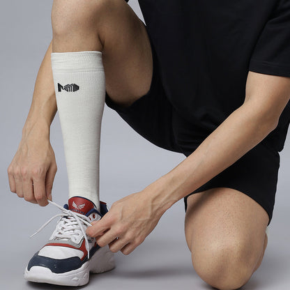 Bamboo Compression Socks for Men (Off White)