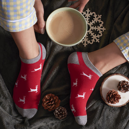 Holiday Harmony Set-of-5 Ankle Socks for Women