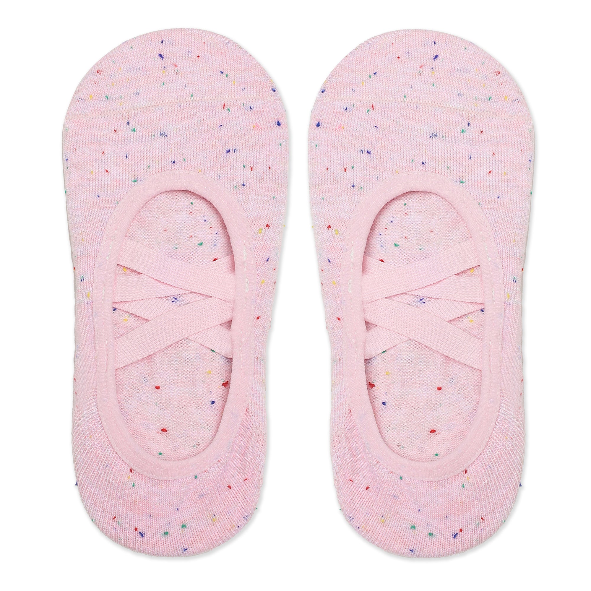 Double Criss Cross Yoga and Pilates Non-Slip Socks for Women - Pink