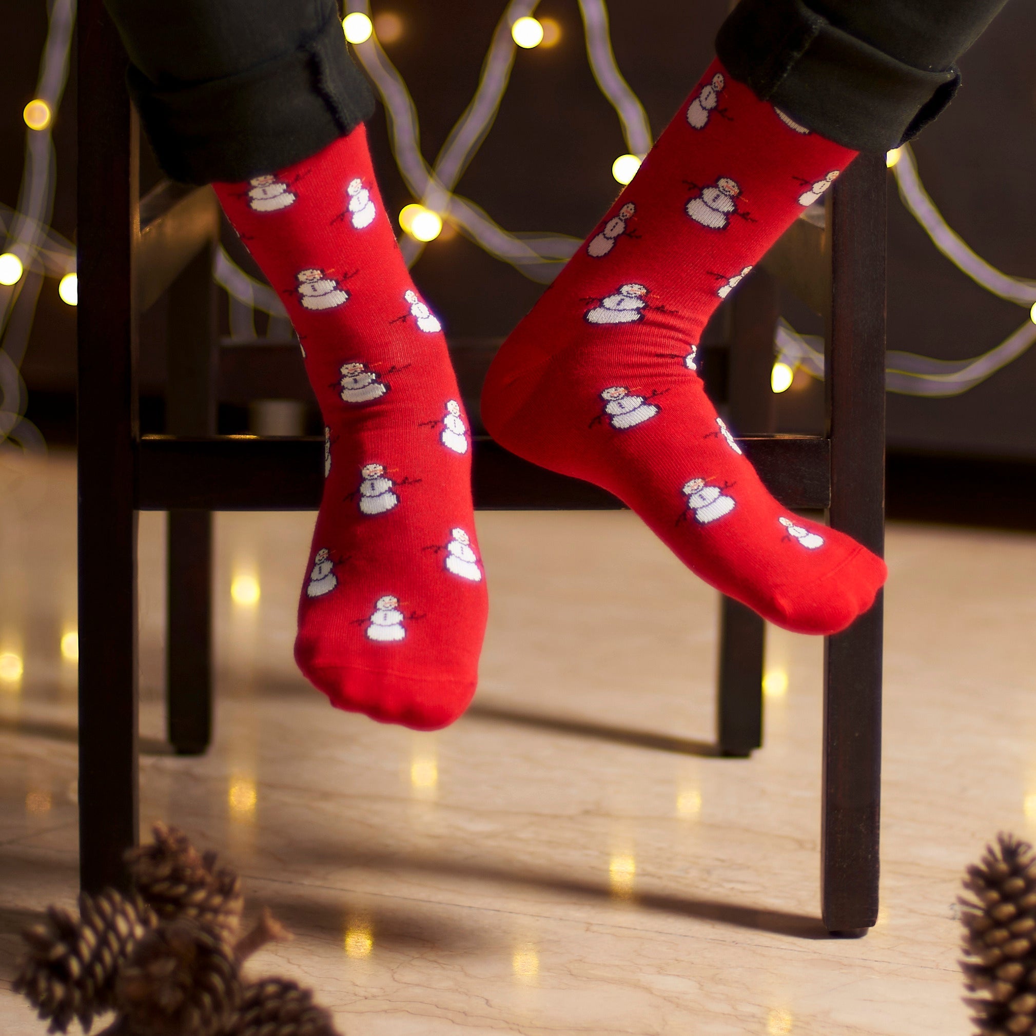 Mr. Snowman Men's Crew Socks